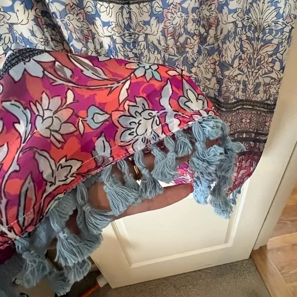 New! Blue Time Brand Summer Cold Shoulder Short Sleeve Dress Sz 3X - Picture 16 of 16